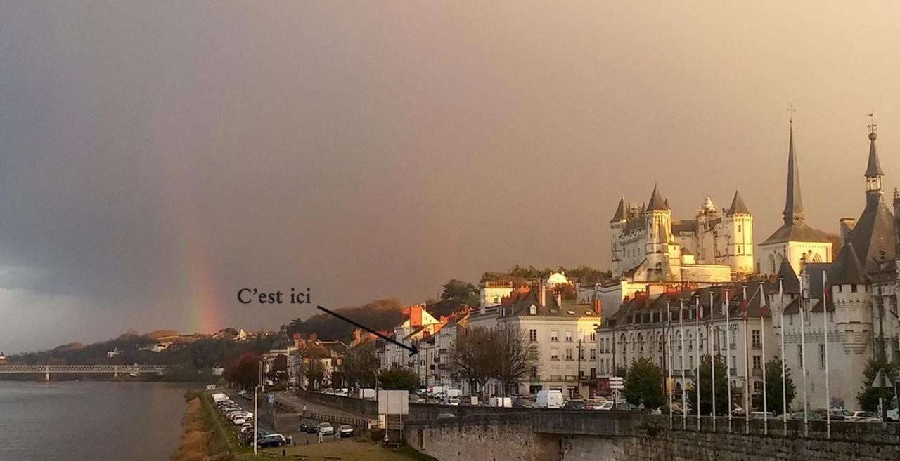 T2 Vue Sur Loire Local Velo Apartment Сомюр Екстериор снимка